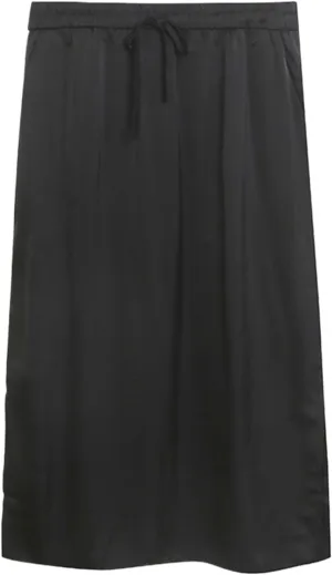 Women's High Waist Midi Skirt Vintage Elastic A-Line Pleated Skirts
