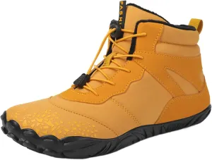 Women's Walking Boots Waterproof Trekking & Hiking Shoes For Backpacking Camping Trails Outdoor Walking Fashionable Women's Shoes Fur Lined No-Slip WaterProof Mini Warm boots & men M24-Yellow