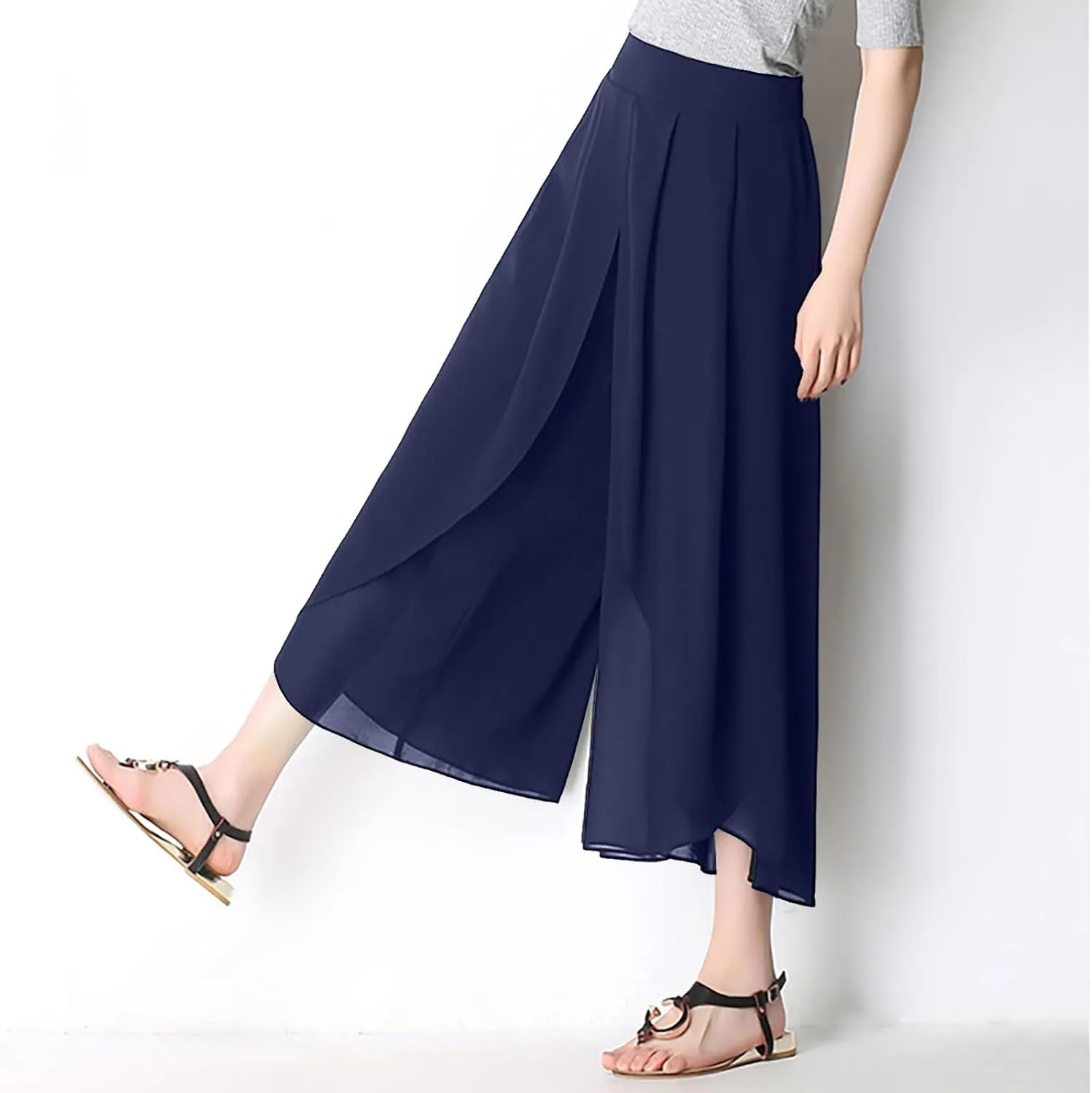 YOLAI Dance Pants for Women Flowy Women's High Waist Wide Leg Pants Casual Trousers Sweatpants Lounge Wear Fashion