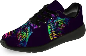Zebra Print Shoes for Men Women Lightweight Comfort Running Tennis Walking Sneakers Gifts for Dad Mom