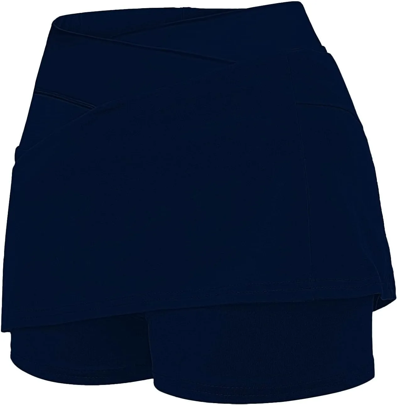 ZYXTIM Golf Skirts for Women with Shorts Crossover High Waisted Athletic Skorts Plus Size Stertch Quick Dry Workout Skirt